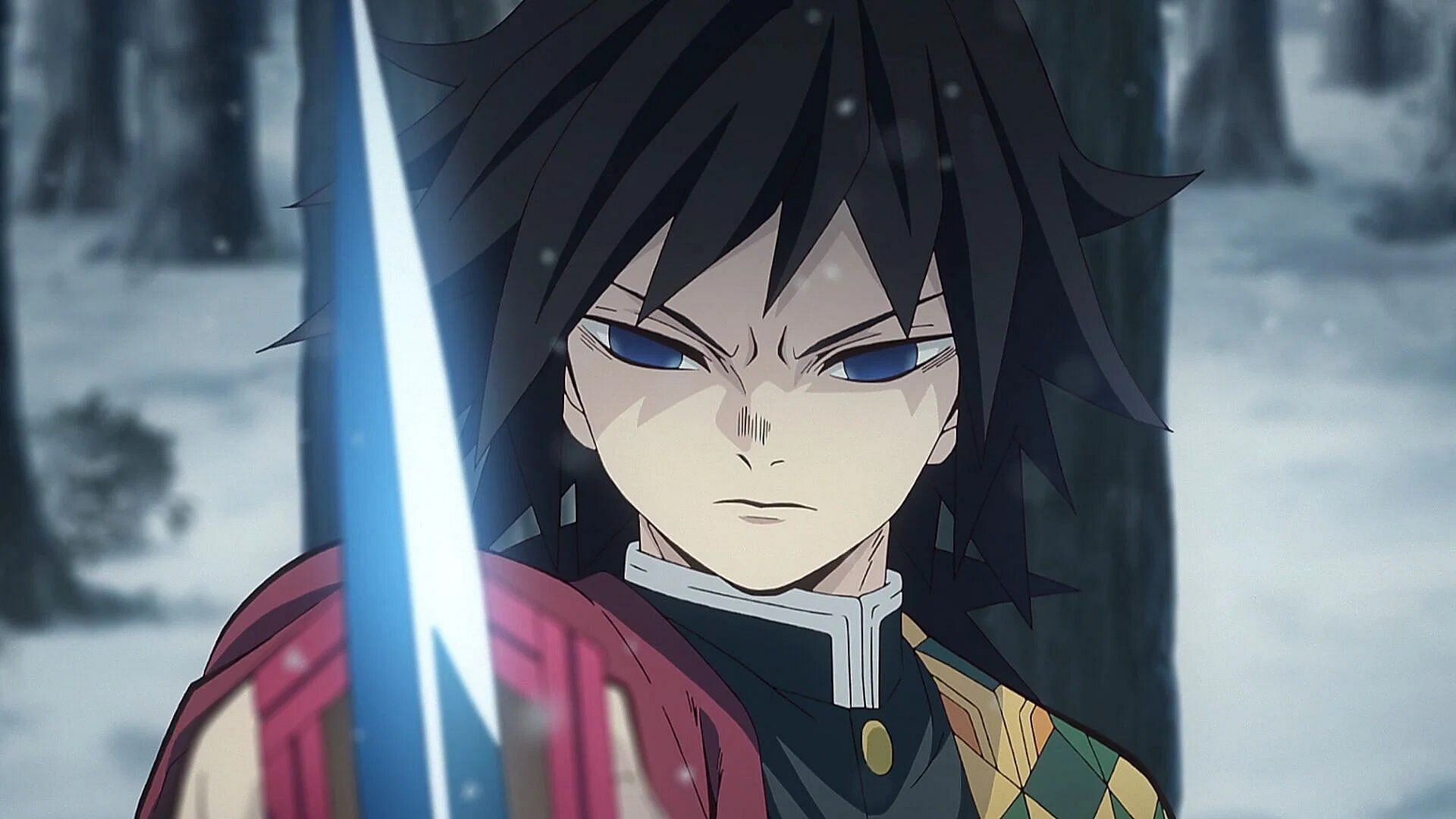Giyu Tomioka as seen in the anime series (Image via Ufotable)
